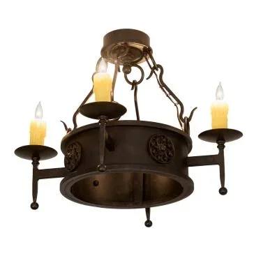 Four Light Semi-Flushmount951011