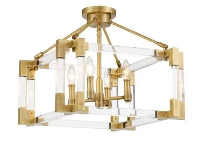 Four Lights Semi Flush Mount6648542