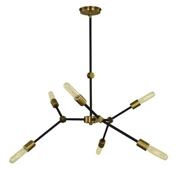 Framburg 5630 Kinetic 6 Light Chandelier