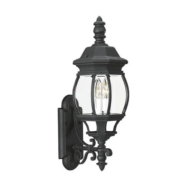 Generation Lighting 88201 Two Light Outdoor Wall Lantern in Black