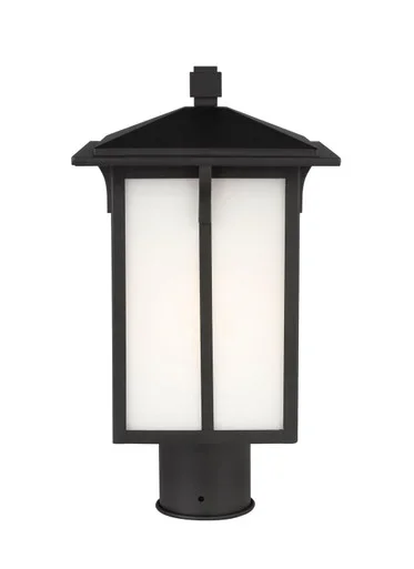 Generation Lighting Tomek One Light Outdoor Post Lantern in Black – 8252701EN3-12