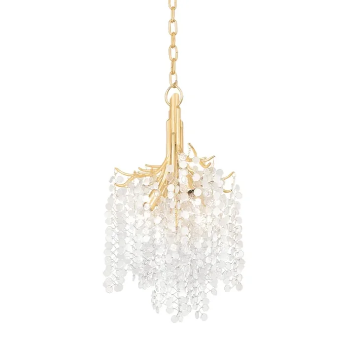 Genoa 5-Light Chandelier in Gold Leaf 14.5L x 14.5W x 26.5H350-15-GL