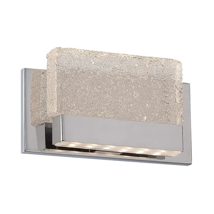 Glacier 9in LED Wall Sconce 3000K in ChromeWS-6509-CH