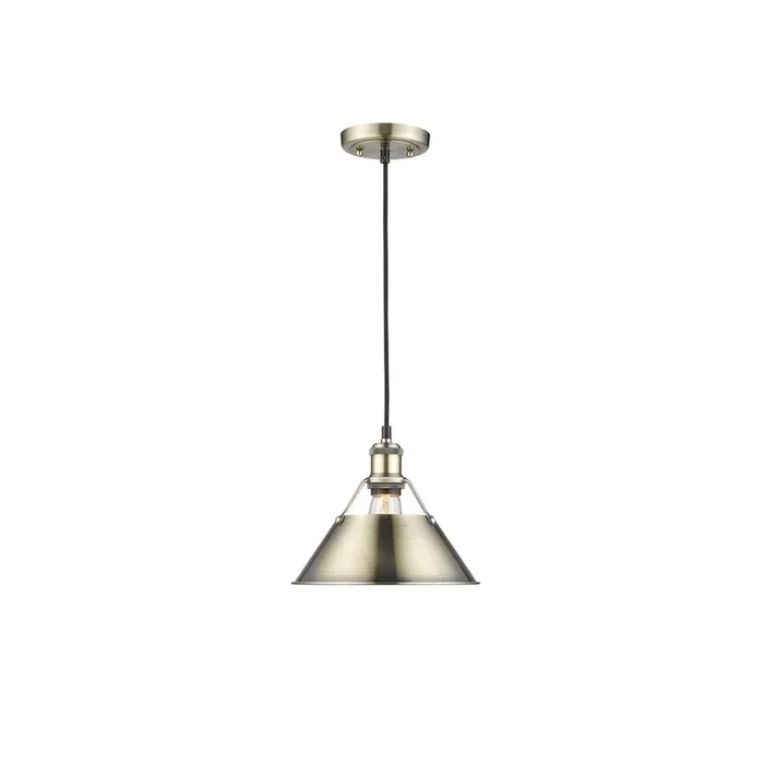 Golden Lighting 3306-M Orwell 10″ – 1 Light Pendant