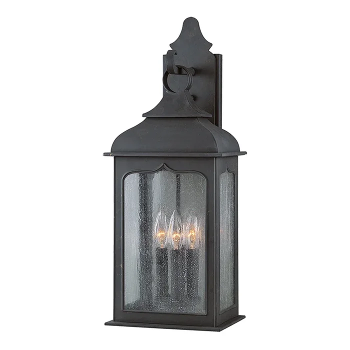 Henry Street Wall Sconce 3-Light Outdoor LED in Textured Bronze 8.5L x 8.5W x 23HB2012-TBZ