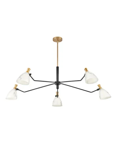 Hinkley Sinclair LED Chandelier in Heritage Brass – 33795HB
