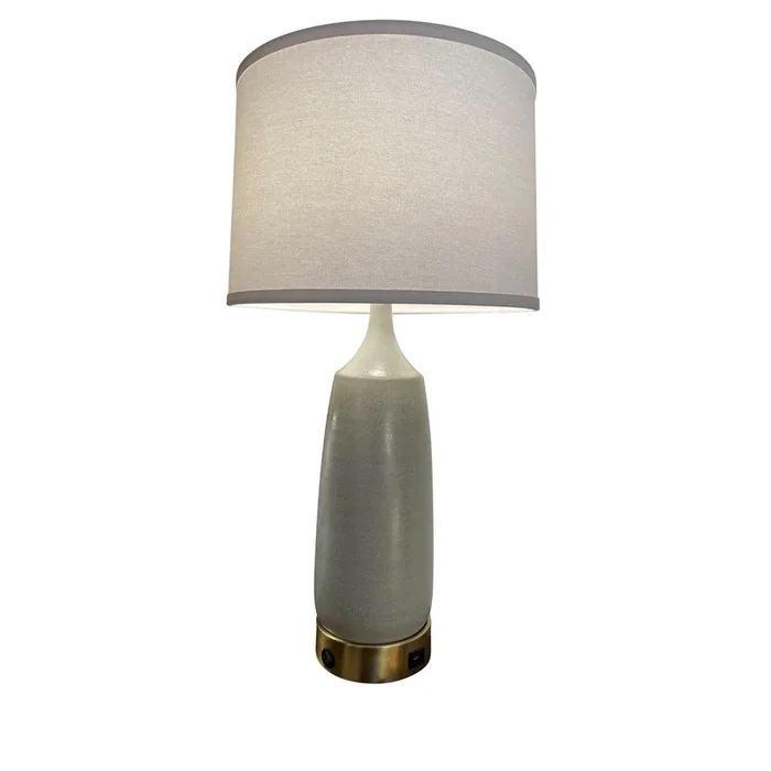 House of Troy GSB105-SD Scatchard Table Lamps with AB Metal USB Base in Sand