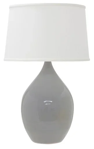 House of Troy Scatchard One Light Table Lamp in Gray Gloss – GS202-GG