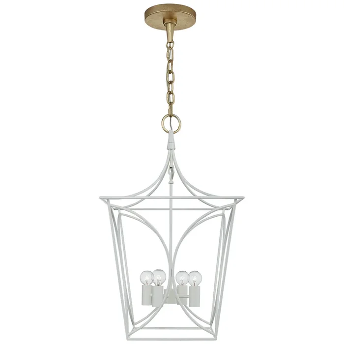 kate spade new york Cavanagh Small Lantern in Light Cream and Gild Ceiling Light W13.75″KS 5144LC/G