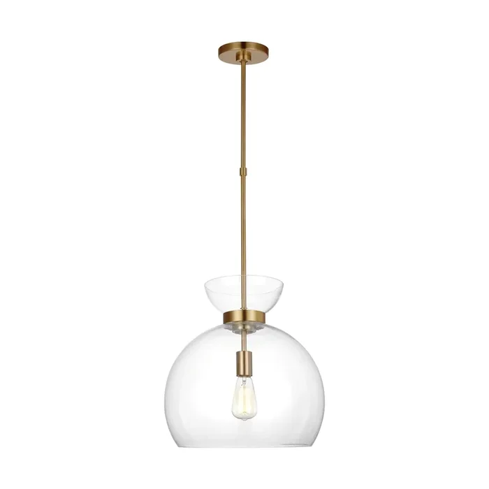 kate spade new york Londyn Round Pendant in Burnished Brass with Clear GlassKSP1021BBSCG