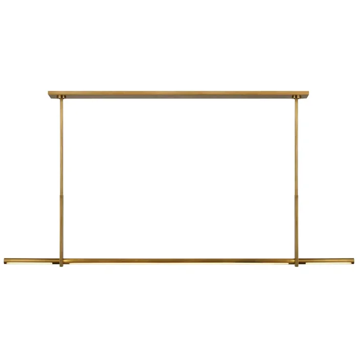 Kelly Wearstler Axis Large Linear Pendant in Antique-Burnished Brass Ceiling Light W59.5″ x 1.75″KW 5730AB