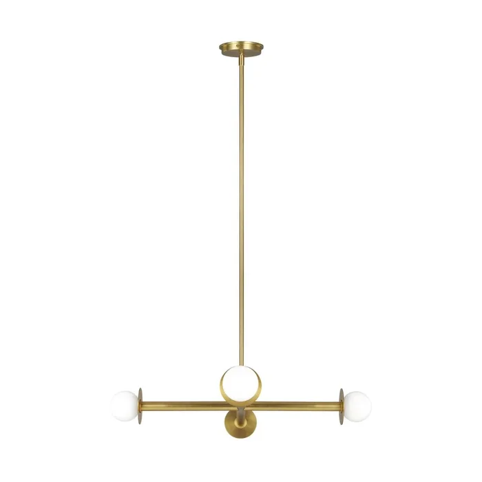 Kelly Wearstler Nodes Wide Chandelier in Burnished BrassKC1064BBS