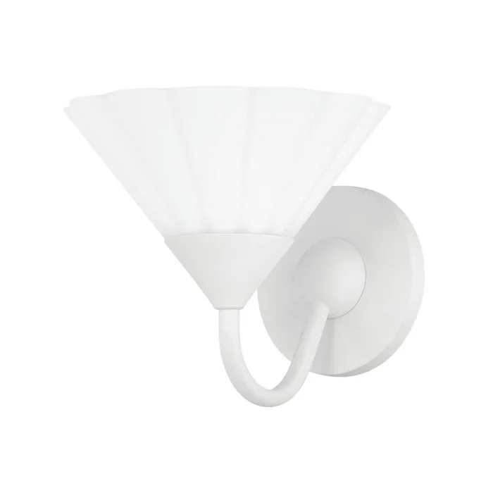 KELSEY 1-Light Wall Sconce in Textured White by Home Ec. 28L x 7.5W x 6.75HH817101-TWH