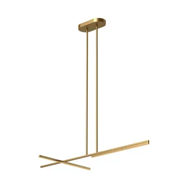 Kuzco Lighting Shift LED Linear Pendant in Brushed Gold – LP28748-BG-UNV