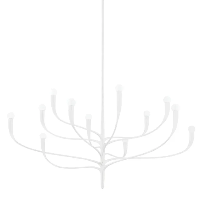 Labra 12-Light Chandelier in White Plaster 52.25L x 52.25W x 26.5H9612-WP