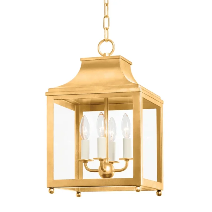 Leigh 4-Light Pendant in Vintage Gold Leaf 7.25L x 11.25W x 18.75HH259704S-VGL