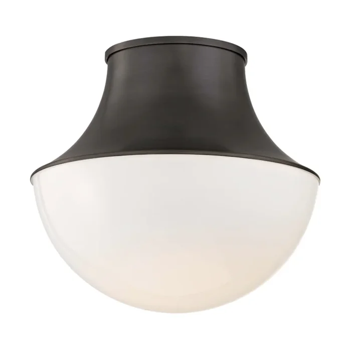 Lettie 1-Light Flush Mount in Old Bronze 14.75L x 14.75W x 14H9415-OB