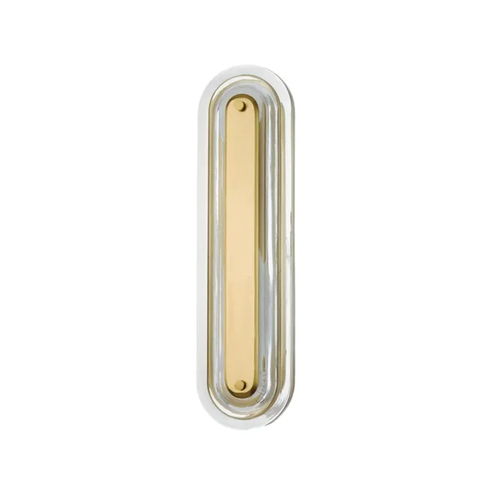 Litton 1-Light Wall Sconce in Aged Brass by PEMBROOKE & IVES 5.75L x 5.75W x 21.25HPI1898101S-AGB