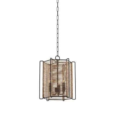Lolla Pendant – Vintage Brass – Clear Glass – 11.8in. Diameter – E26 Medium Base