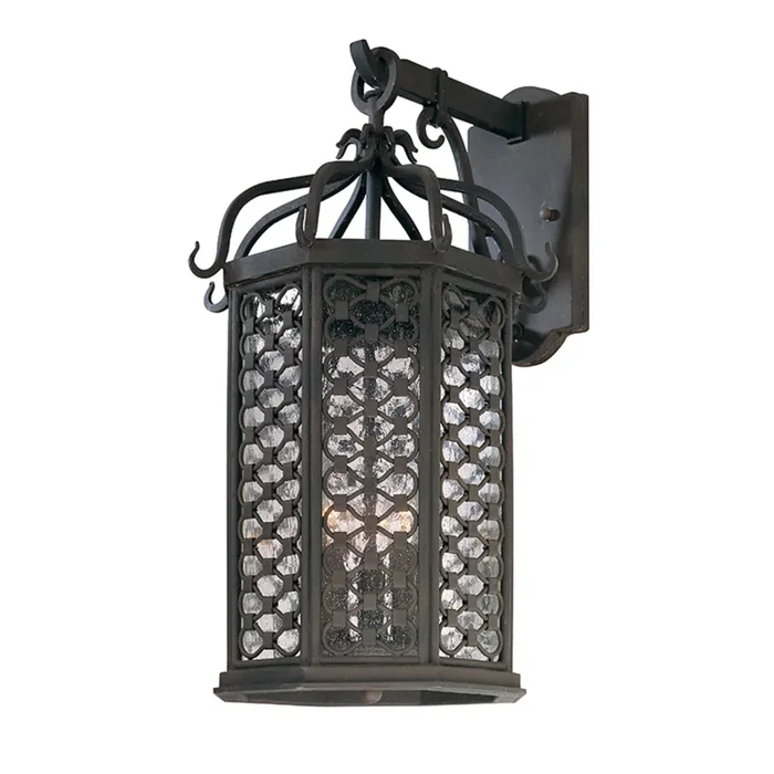 Los Olivos Wall Sconce 3-Light Outdoor LED in Textured Iron 10.5L x 10.5W x 20.5HB2373-TRN