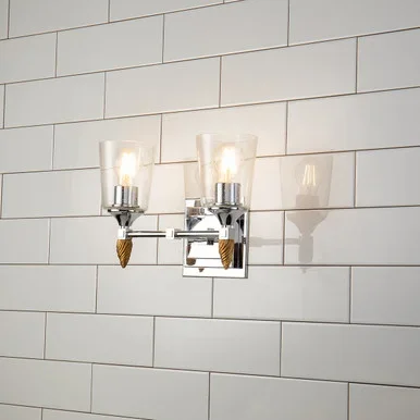 Lucas + McKearn Vetiver Two Light Vanity in Polished Chrome – BB1022PC-2-F2G