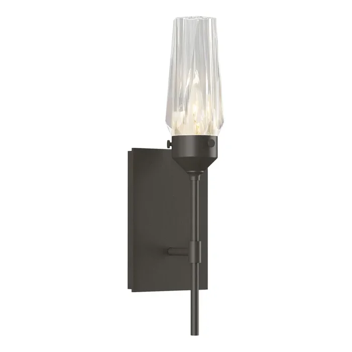 Luma Sconce 1-Light Crystal in Dark Smoke203335-SKT-07-CR