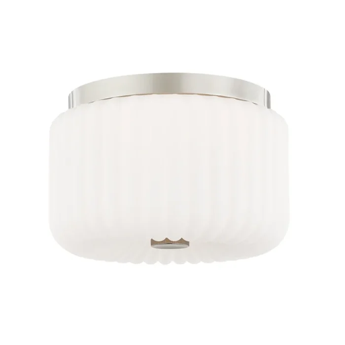 Lydia 2-Light Flush Mount in Polished Nickel 5.25L x 10W x 6.25HH340502-PN