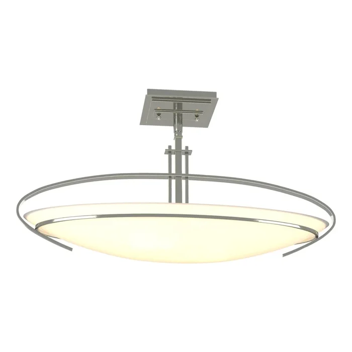 Mackintosh Semi-Flush 2-Light Opal Glass (GG) in Sterling124341-SKT-85-GG0089