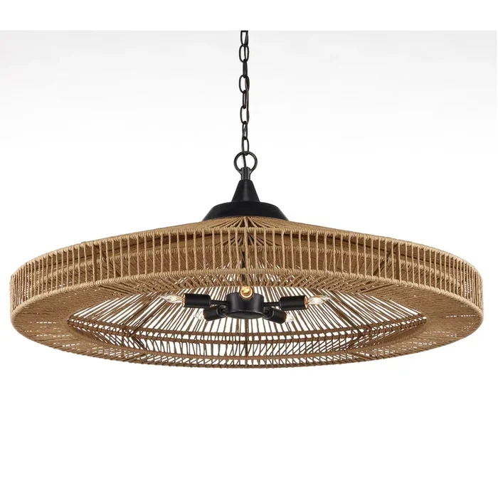 Maldives Chandelier – Natural/Satin Black9000-0921