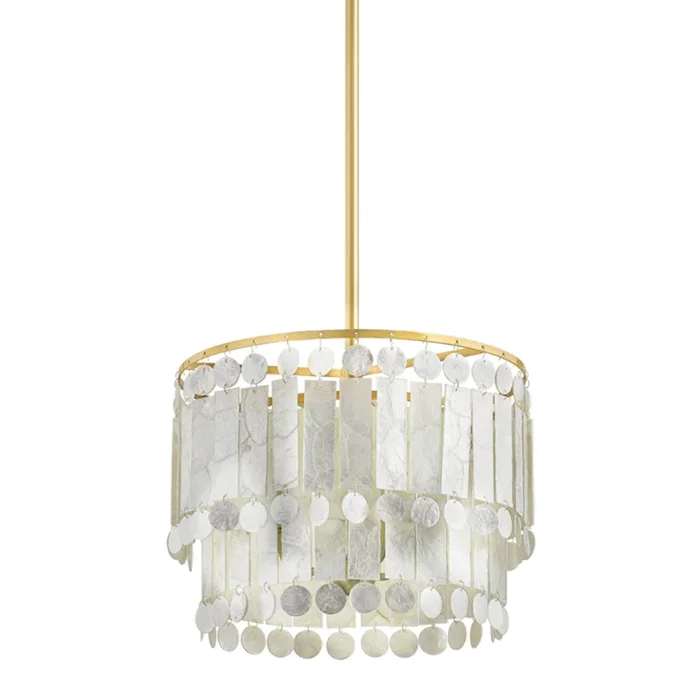 Melisa 3-Light Pendant in Aged Brass by MEGAN MOLTEN 20L x 16W x 13.5HH715803-AGB