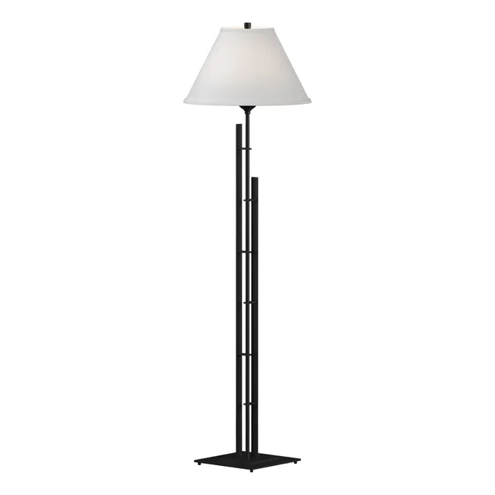 Metra Double Floor Lamp 1-Light Natural Anna Shade (SF) in Black248421-SKT-10-SF1955