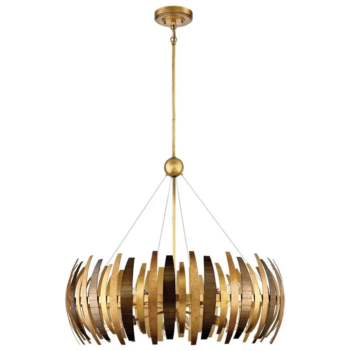 Metropolitan N7839-659 Manitou 8 Light Chandelier in Ardor Gold