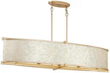 Metropolitan Sommers Bend Five Light Island Chandelier in Fawn Gold – N1939-760