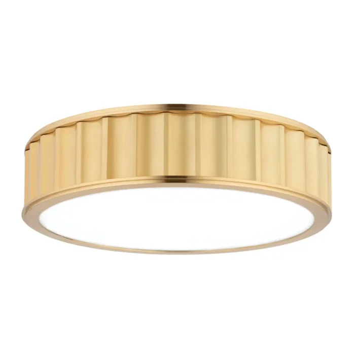Middlebury 3-Light Flush Mount in Aged Brass 16L x 16W x 4H912-AGB