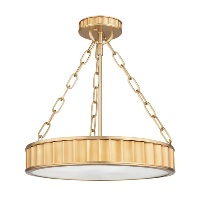 Middlebury 3-Light Semi Flush in Aged Brass 15.5L x 15.5W x 16.75H901-AGB