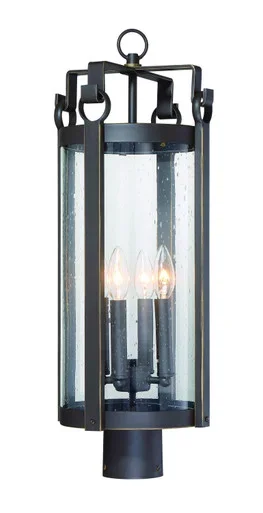 Minka-Lavery Somerset Lane Four Light Outdoor Post Mount in Dakota Bronze – 72696-226
