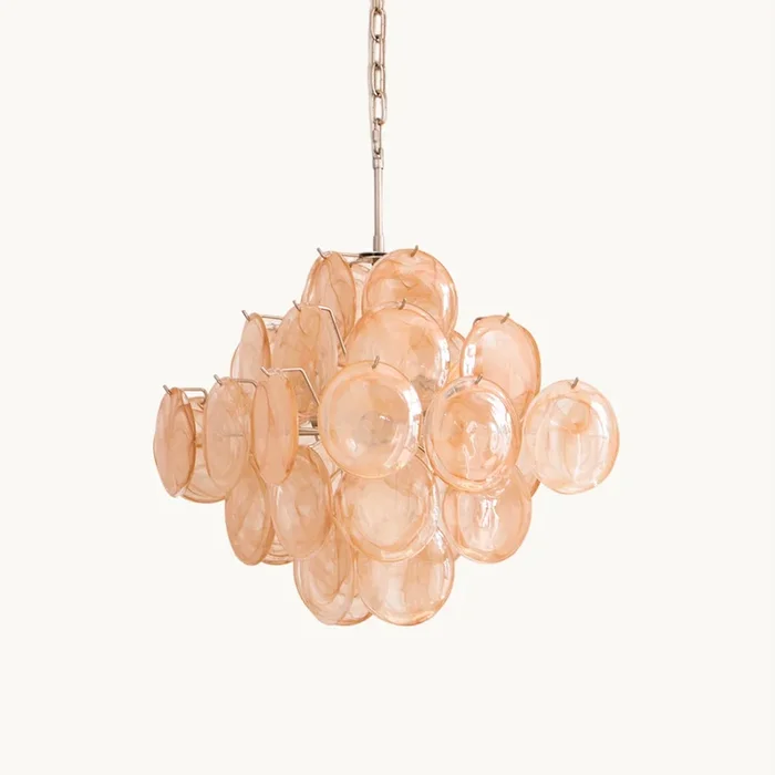 Murano Caramel Disc ChandelierMJC-2549-1