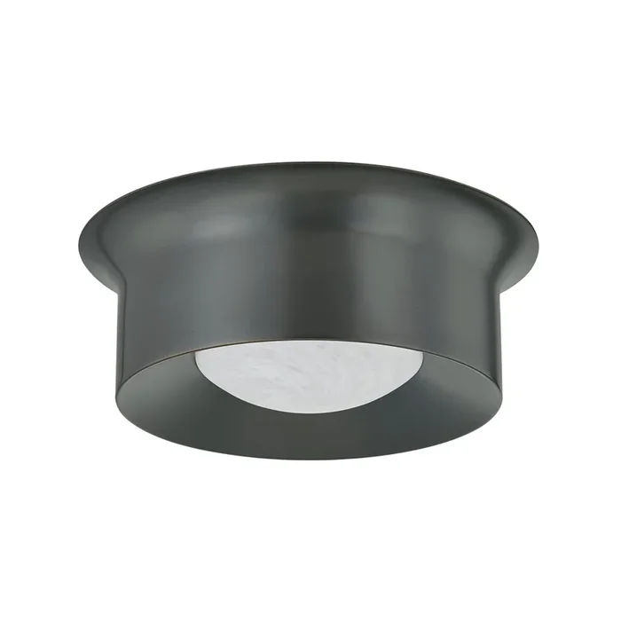 Noxon 1-Light Flush Mount in Distressed Bronze 13.75L x 13.75W x 5H1714-DB