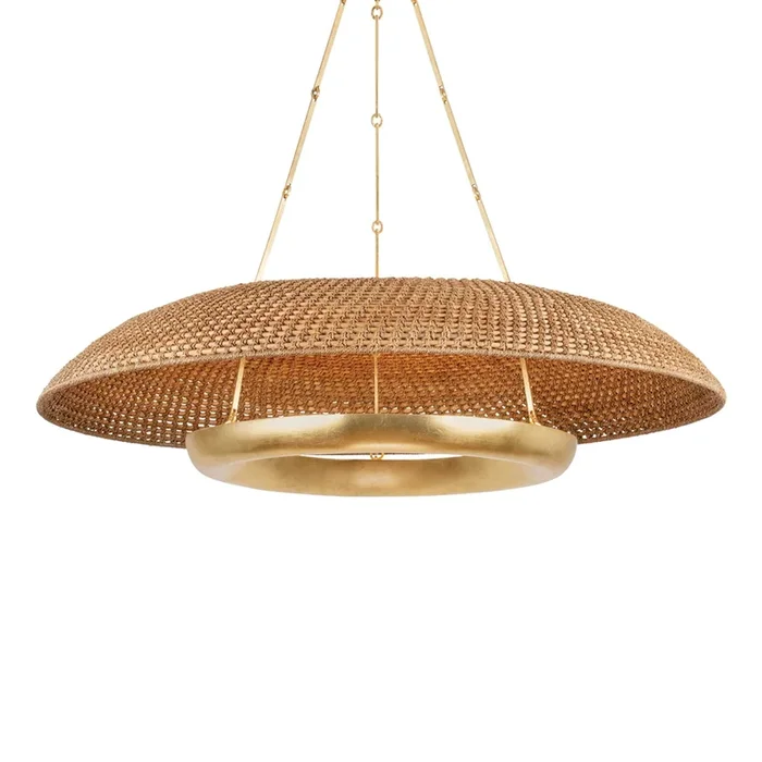 Oaklyn 6-Light Chandelier in Vintage Gold Leaf 48L x 48W x 11.75H2348-VGL