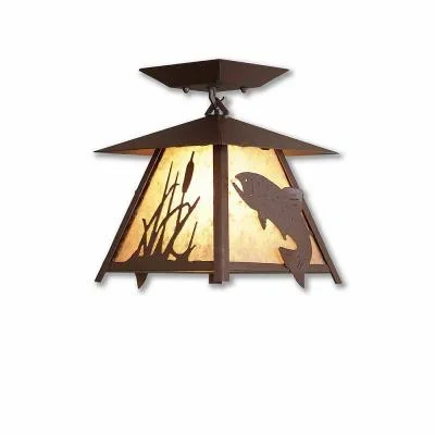 One Light Semi Flush Mount838642