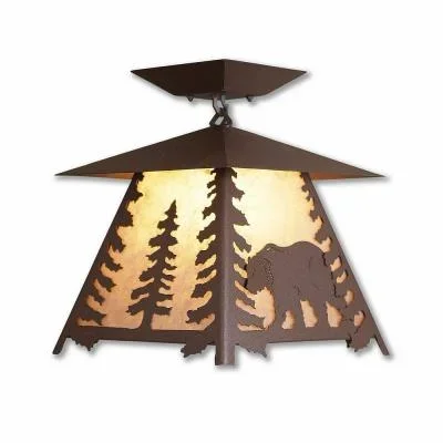 One Light Semi Flush Mount838646