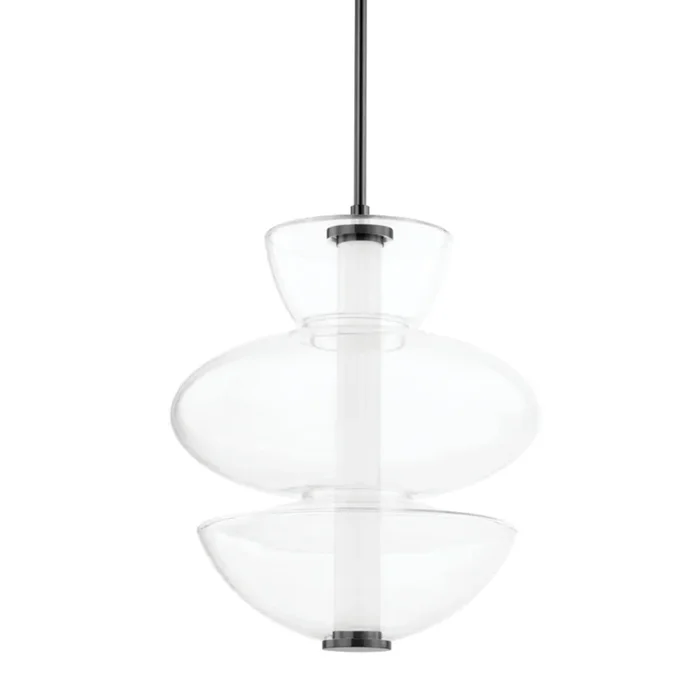 Palermo 1-Light Pendant in Black Nickel 19L x 19W x 22.5H5319-BLNK