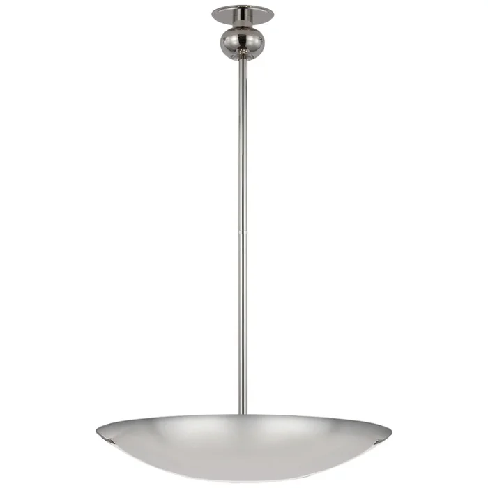 Paloma Contreras Comtesse Medium Uplight Chandelier in Polished Nickel Ceiling Light W24″PCD 5115PN