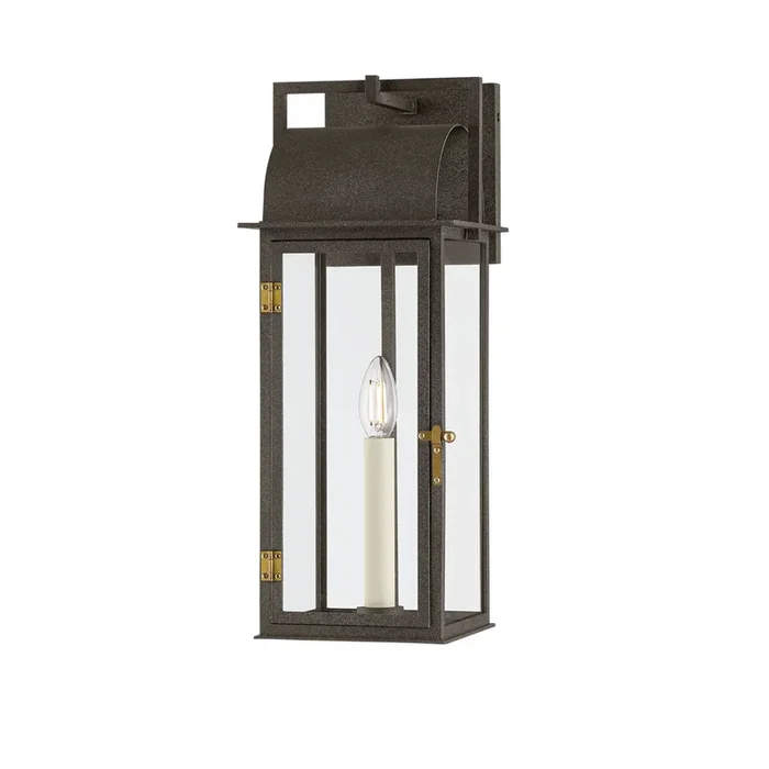 Pasadena Wall Sconce – Matte Black / Heirloom Bronze – Clear Glass – 6in. Extension – E26 Medium Base