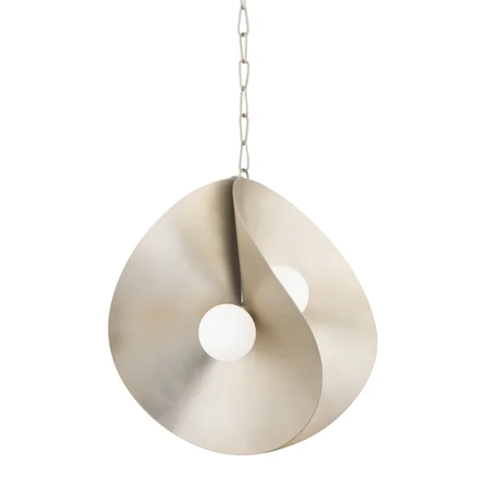 Peony 4-Light Pendant in Warm Silver Leaf 23.5L x 23.5W x 24.5H330-24-WSL