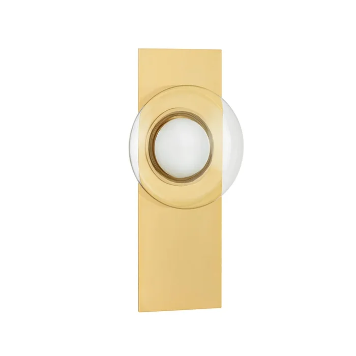 Pound Ridge 1-Light Wall Sconce in Aged Brass 7.5L x 7.5W x 15.75H1816-AGB