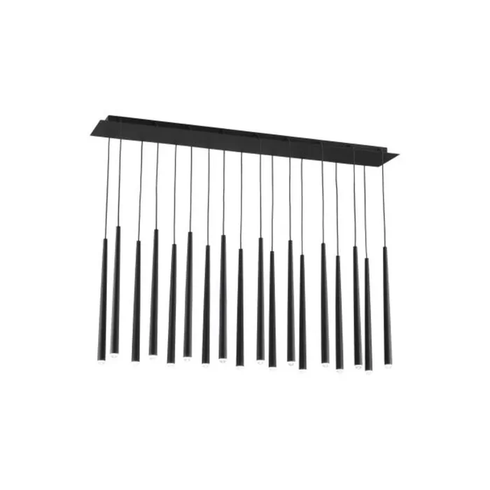 Pylon 18 Light Chandelier ESSENCE 18-Light LED 3000K Nightshade Black by Sean Lavin700TRSPPYL18TB-LED930120