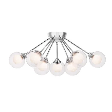 Quoizel Spellbound Nine Light Semi Flush Mount in Polished Chrome – PCSB1722C