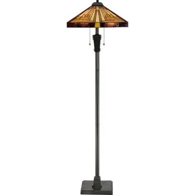 Quoizel Stephen Two Light Floor Lamp in Vintage Bronze – TF885F