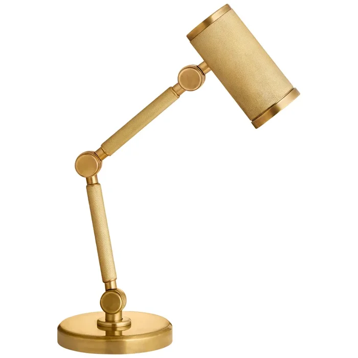 Ralph Lauren Barrett Mini Desk Lamp in Natural Brass Table Lamp W5.75″ x H13.25″ – 15.5″RL 3346NB